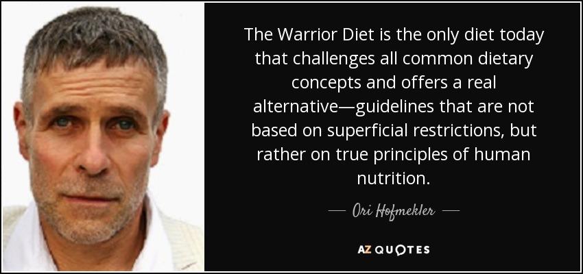 The Warrior Diet: Switch on Your Biological Powerhouse For High Energy,  Explosive Strength, and a Leaner, Harder Body [Standard Large Print 16 Pt  Edition]: Hofmekler, Ori: 9780369313843: : Books
